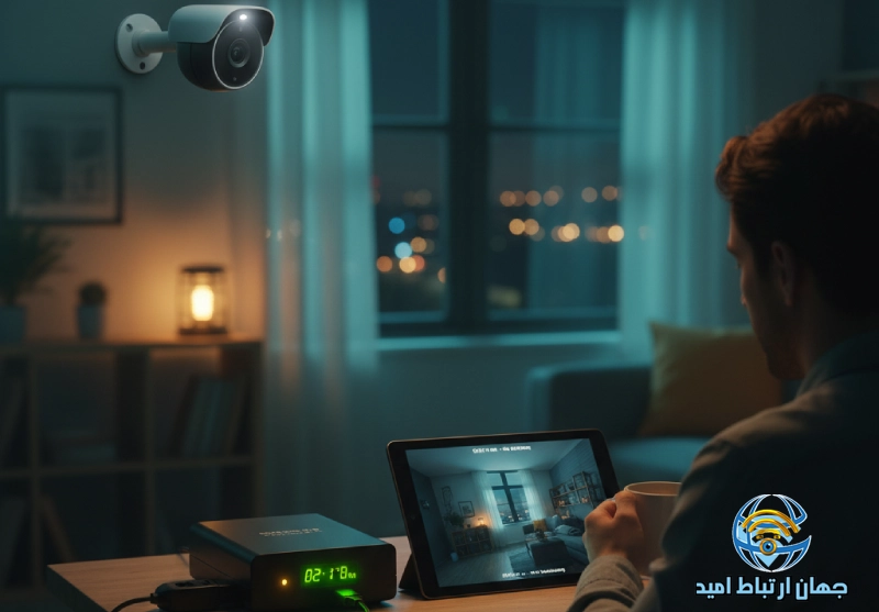 وقتی برق میرود دوربین مدار بسته کار میکنه